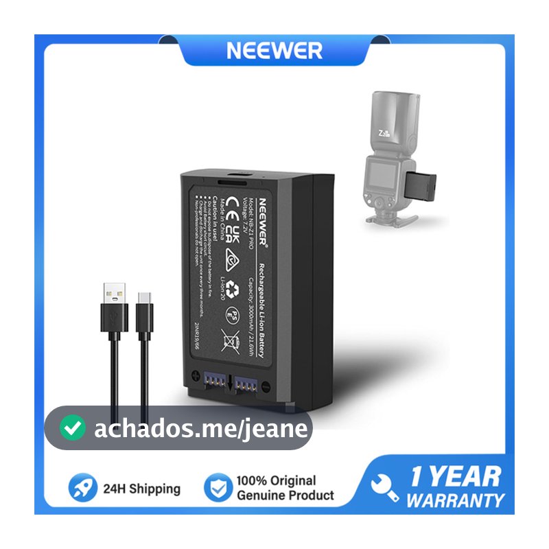 NEEWER NB-Z1 PRO 3000mAh Compatível Com Z1 Z2 Z760 Z880 Series Flash Speedlite