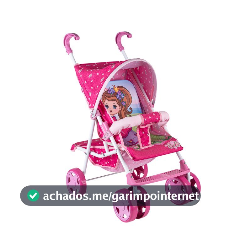 Carrinho de boneca luxo mundo das fadas - Baby Hercules