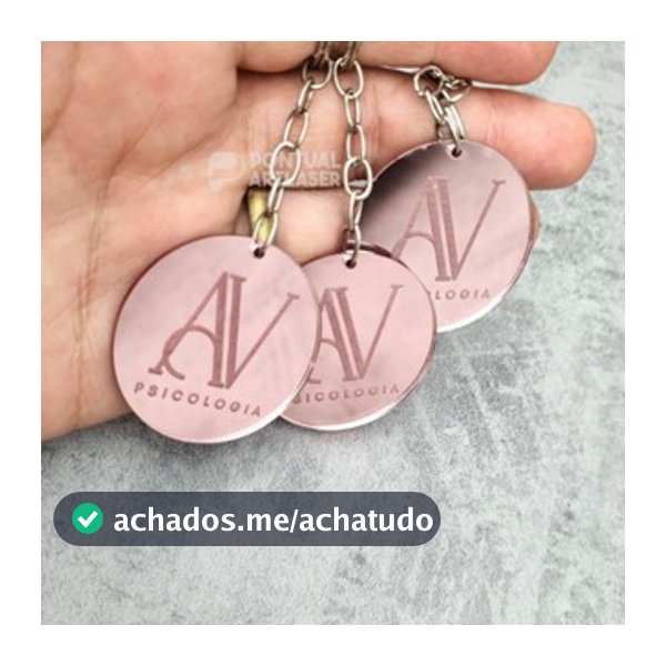 Kit Chaveiro Personalizado Acrílico Espelhado Chaveiro Lembrancinha