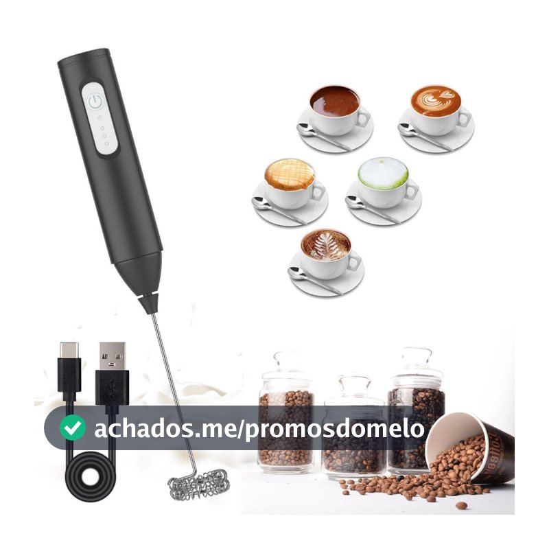 Mini Mixer Misturador Bebidas Ovos Portátil Elétrico Bateria 008