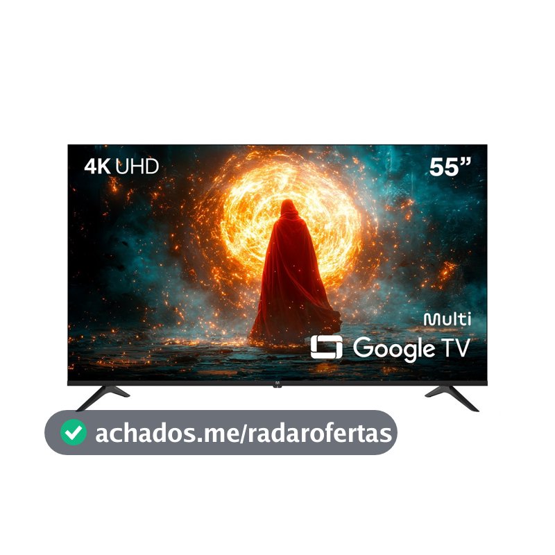Smart TV DLED 55 Pol. 4K Multi Android 11 3 HDMI 3 USB Wi-fi - 55UF8G