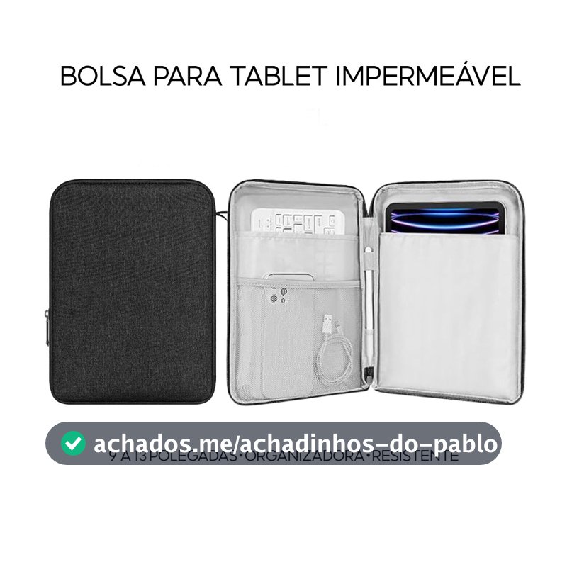Capa Case para Tablet para iPad Galaxy Xiaomi 11 e 13 Polegadas Portátil com Alça de Mão teclados para tablet
