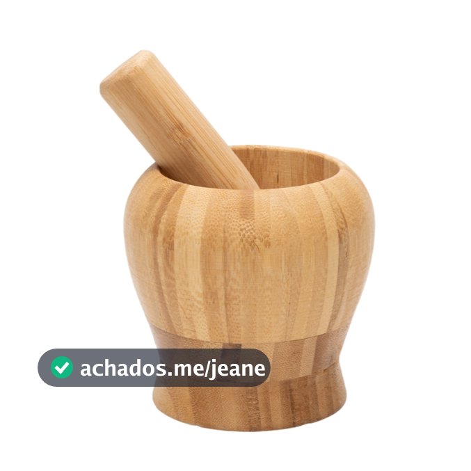 Socador De Alho Em Bambu Ecokitchen