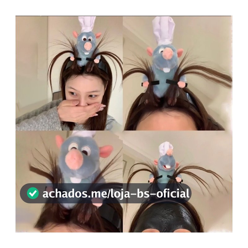Ratatouille Hairband Novo Dos Desenhos Animados Boneca De Pelúcia Bandana , Largo Hairpin Foto Cabeleireiro Criatividade