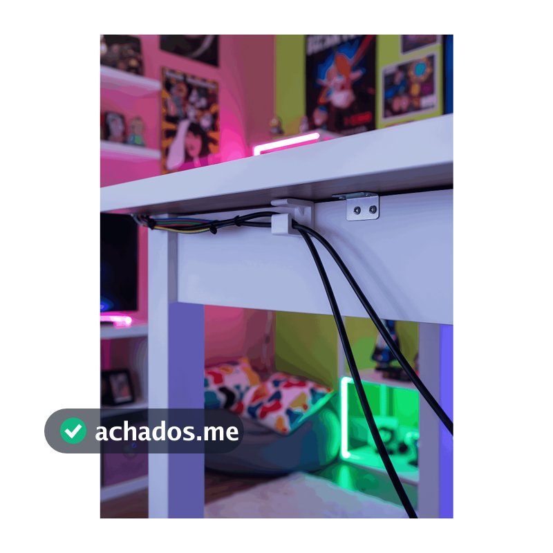 KIT Organizadores de Cabos de Mesa - Organizadores de Fio - Home Office - Setup Gamer