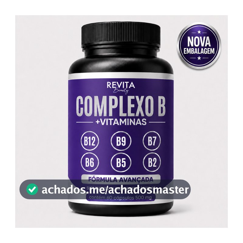 Complexo B Vitaminas B6 | B9 | B12 Forma Ativa B6 B9 (Metilfolato) B12 (Metilcobalamina) -  60 caps