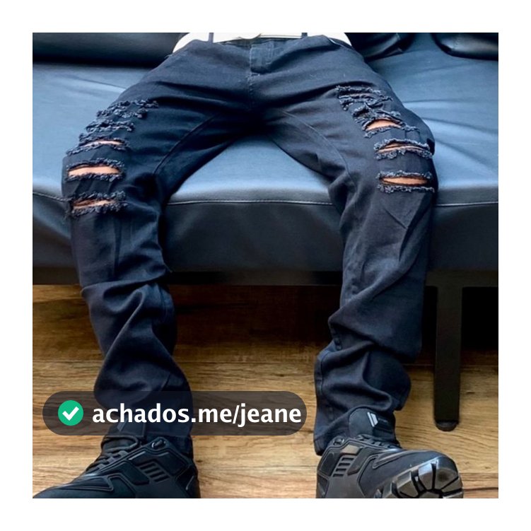 Calça All Black Drip US Skinny Trapper Modelo Gringo Corte ajustado estetico Destroyed rasgos rasgada