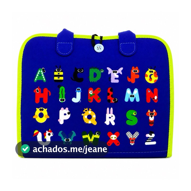 Livro Sensorial Montessori Infantil Quiet Book Menino e Menina em Feltro com Atividades Educativas