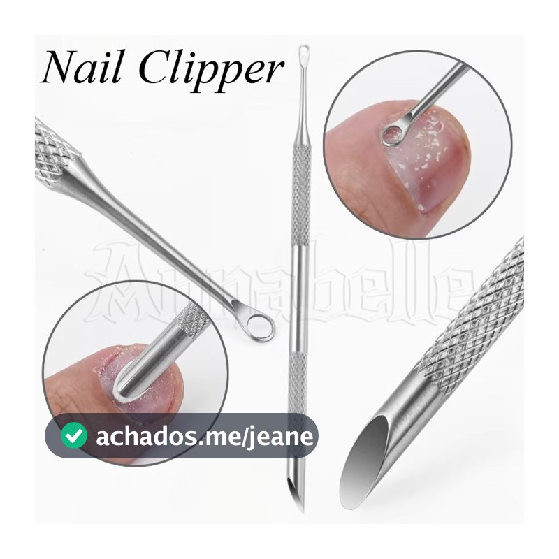 Bastões De Manicure De Aço Inoxidável De Ponta Dupla-Kit Profissional Para Cuidados Com As Unhas-Empurrador Manual De Cu