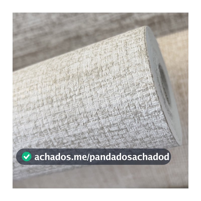 Papel de Parede Linho Alto Relevo Tom Areia Mesclado - Rolo 10 metros de comprimento x 53cm de Largura - Cola Inclusa