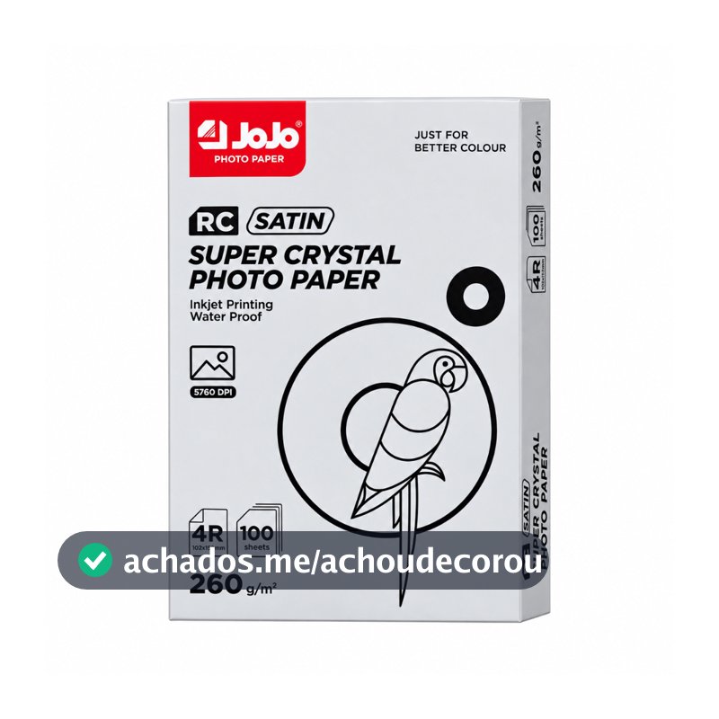 Papel Fotográfico Microporoso 260g A6 Veludo RC – 500 Folhas – JOJO