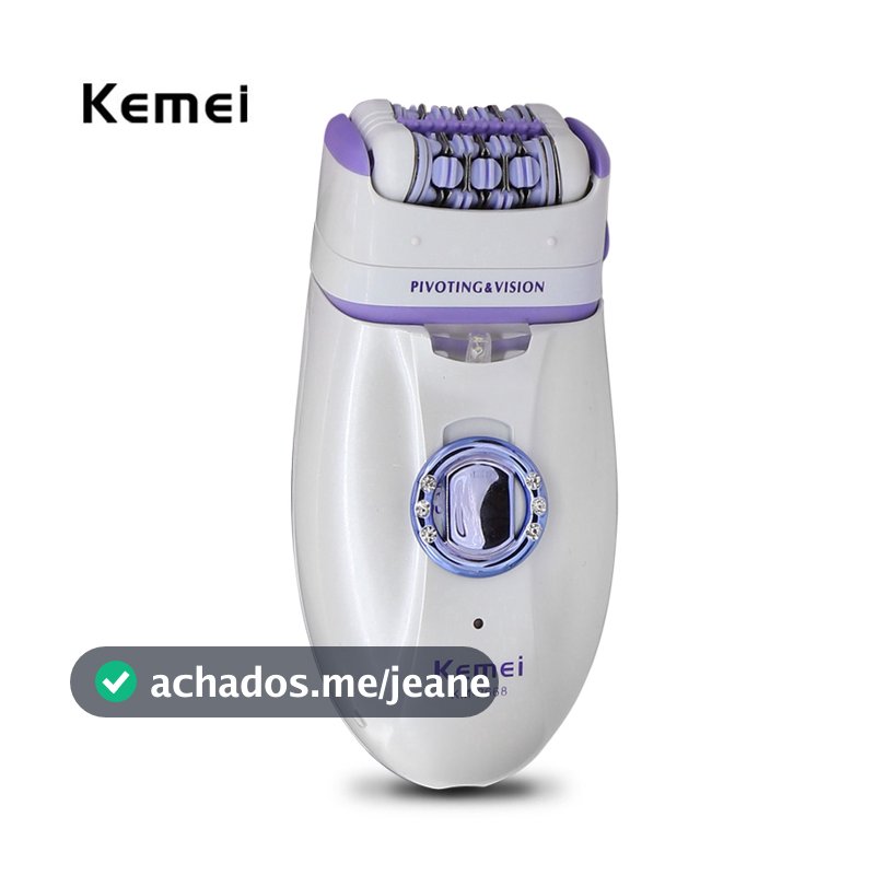 Kemei 2 Em 1 Depilador Elétrico Depilatório Recarregável KM-2668 Removedor De Cabelo Feminino Facial Corporal