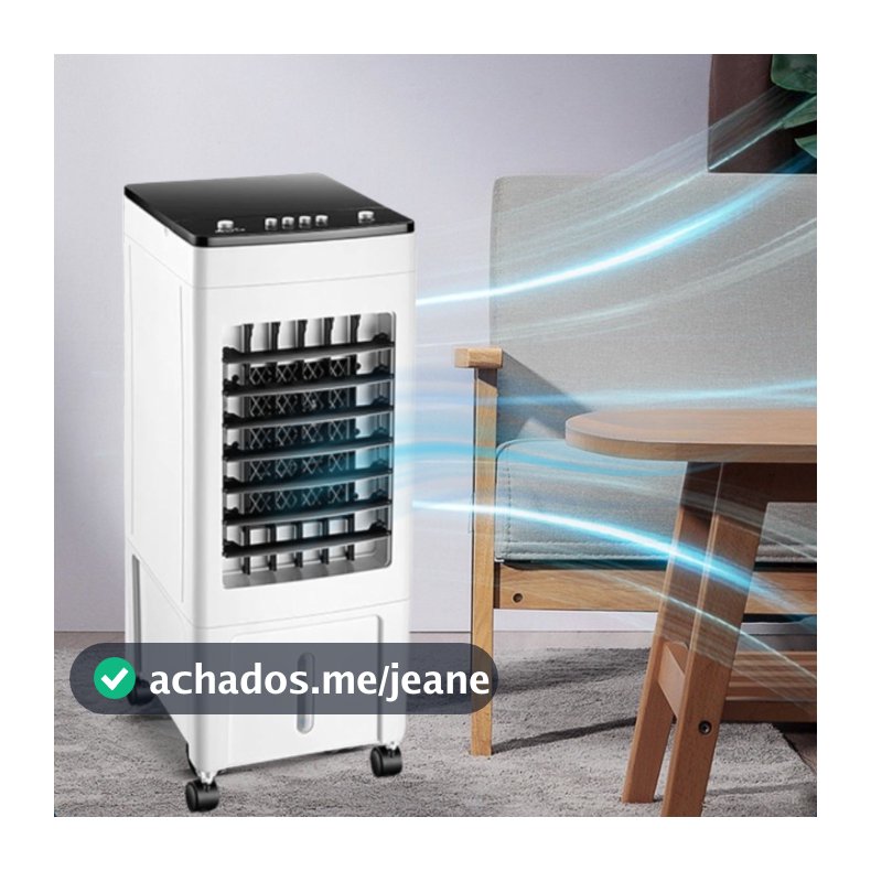 Climatizador de Ar Portátil Evaporativo 3 em 1 - Ventilador e Resfriador, 3 Velocidades 9L