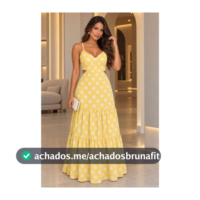 Vestido Longo Feminino Três Marias com Forro Alça Fina Acinturado Moda Verão