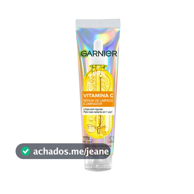 Garnier Sérum de Limpeza Facial Iluminador com Vitamina C, Antimarcas, Pele normal a oleosa, Serumnete 100G
