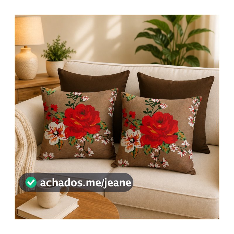 Kit 04 Capas De Almofadas Decorativas 45x45cm Gorgurinho Varios Modelos
