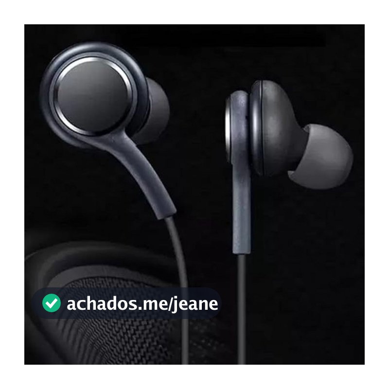 Kit 3 Fone de Ouvido com Microfone e Fio Resistente volume intra-auricular de metal magnético Mp3 Mp4 - Preto