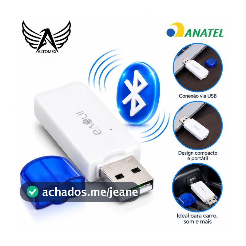 Receptor Bluetooth USB Para Carro PC Altomex A230 Áudio Sem Fio