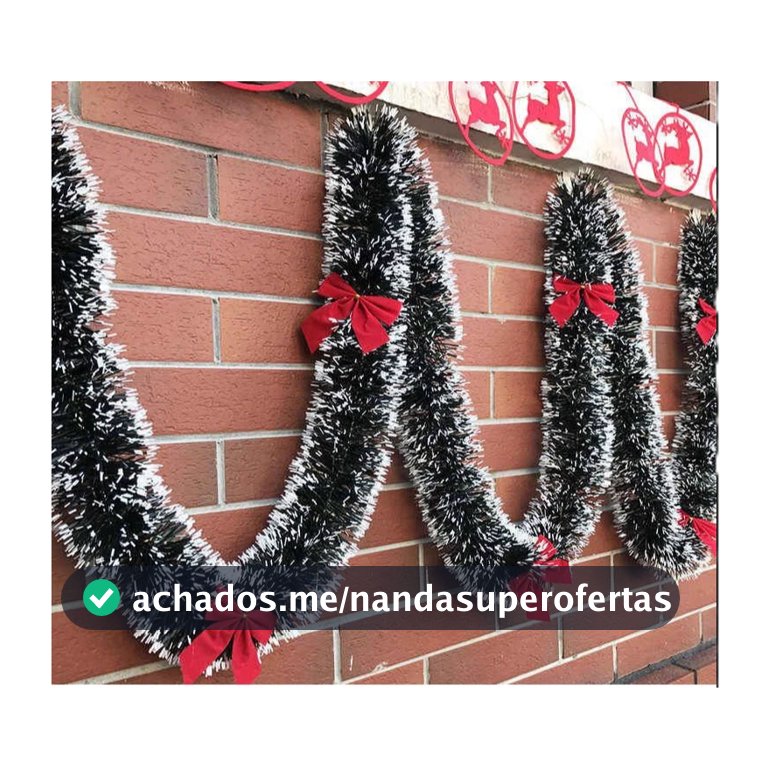 Festão Natalino com Plumas Neve - Decoração Elegante para o Natal