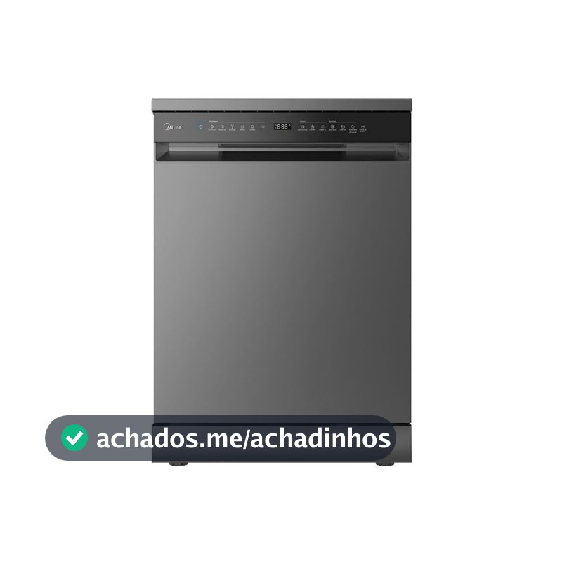 Lava Louças 14 Serviços Touch Plus Cinza Midea
