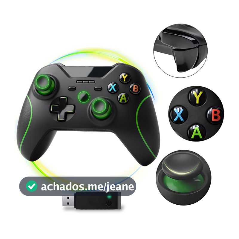 Controle Compativel Xbox One Series S X Sem Fio PC Gamer Manete Joystick Controller Alta Precisão