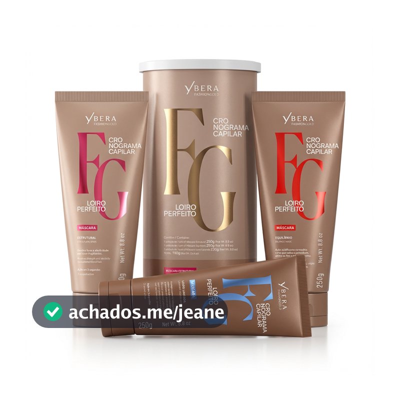 Kit Cronograma Capilar Loiro Perfeito - Fashion Gold