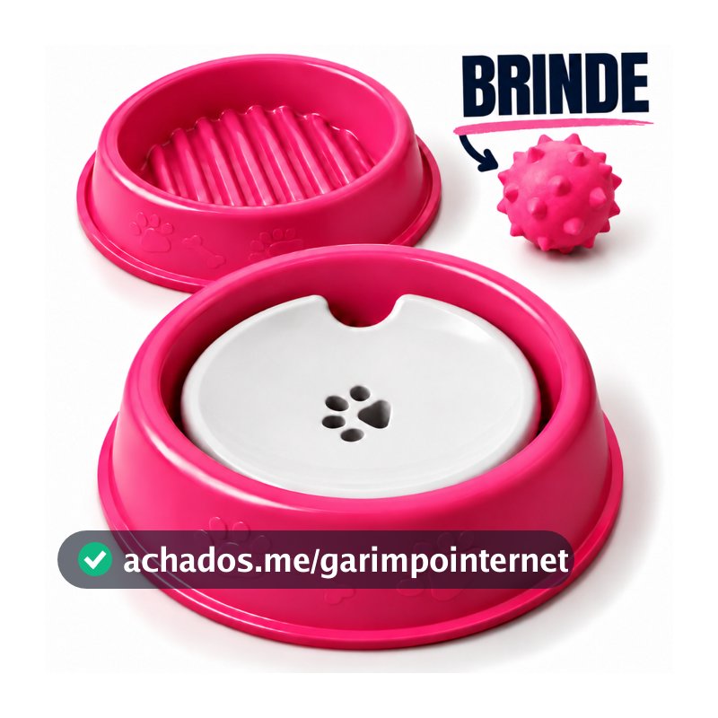 Kit Pet Comedouro Cachorro Anti Formiga 800ml Bebedouro Cachorro Pelos Longos 800ml Brinquedo