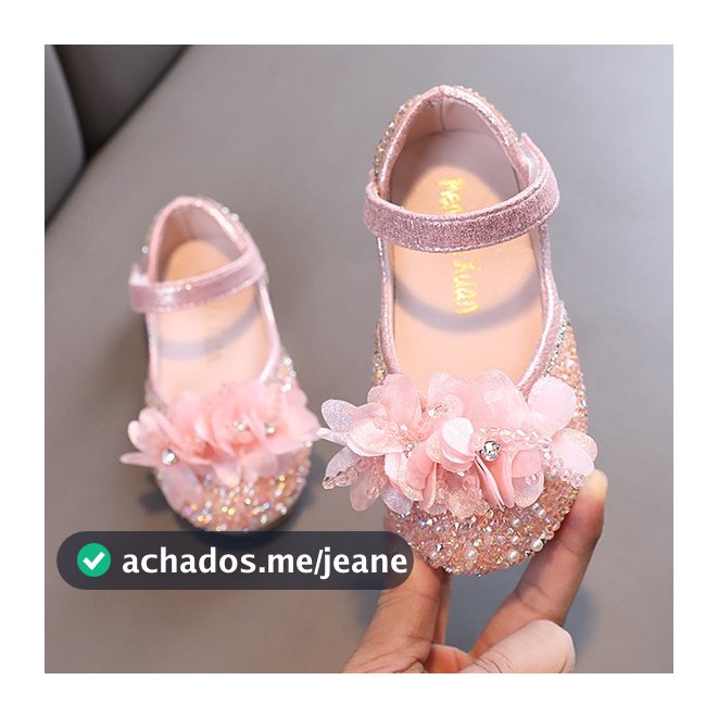 Sapato Infantil Elegante Confortável Meninas Confortáveis Sapatos Princesa Aniversário de Casamento Sapatos de Dança