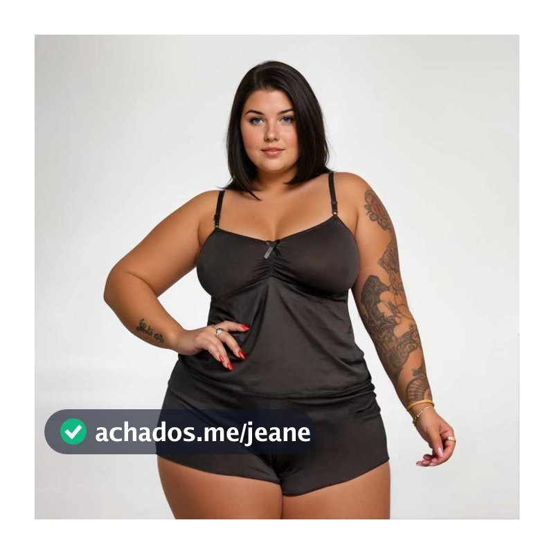 Short Doll Plus Size Liganete Baby Doll Feminino Pijama Adulto Em Microfibra G1 ao G3