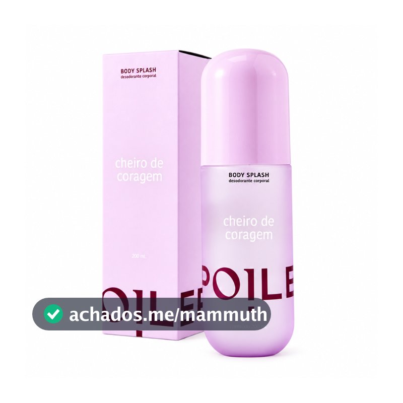 Body Splash Feminino Spoiler Cheiro de Coragem 200ml Fragrância Corporal Marcante para Uso Diário