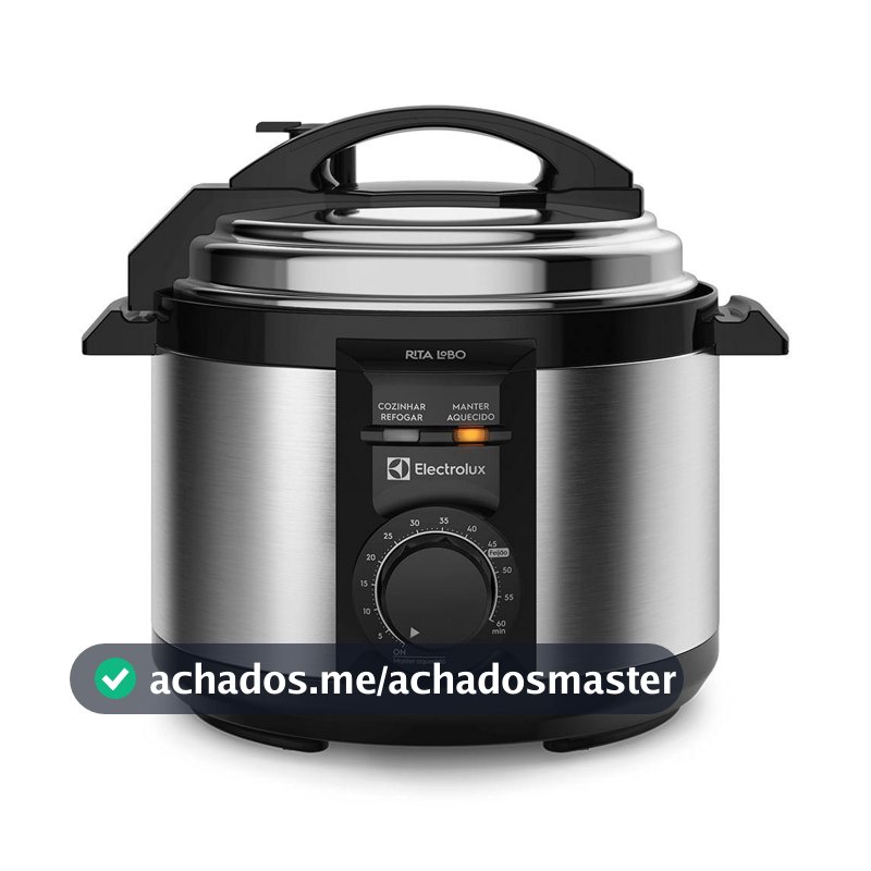 Panela de Pressão Elétrica Electrolux por Rita Lobo 3L Preta Efficient c/ Timer (PCE15)
