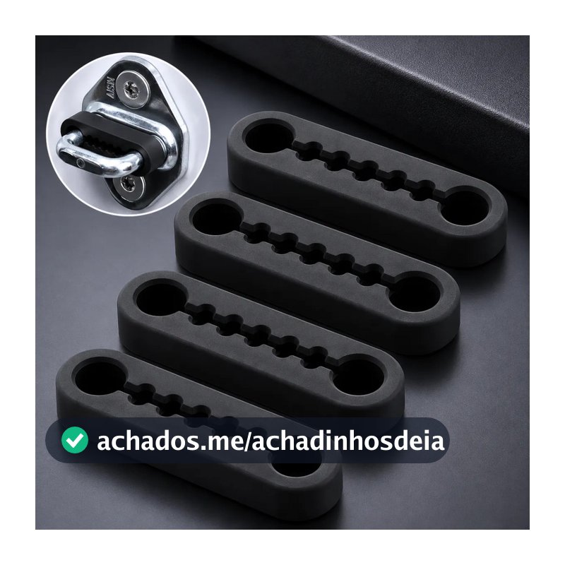 Kit 4 Protetor Trava Porta Carro Silicone Premium Antiruído