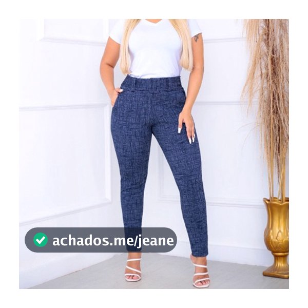 calça feminina leggings Mesclas jackar cinto embutido cintura alta com muito elastano fixo