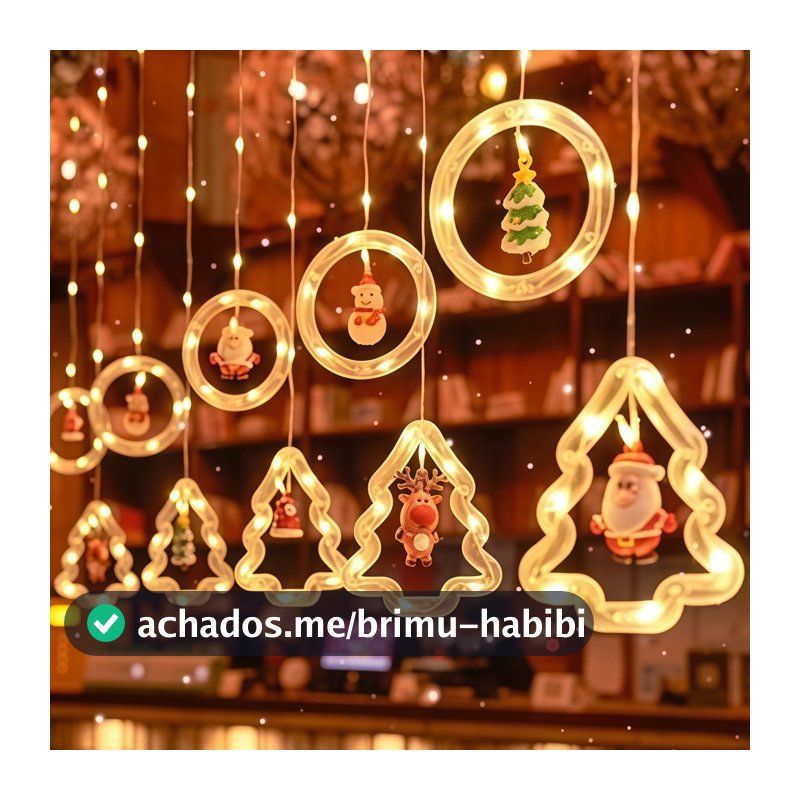 Cordão De Luzes 110v De Cobre Para Decoração De Natal