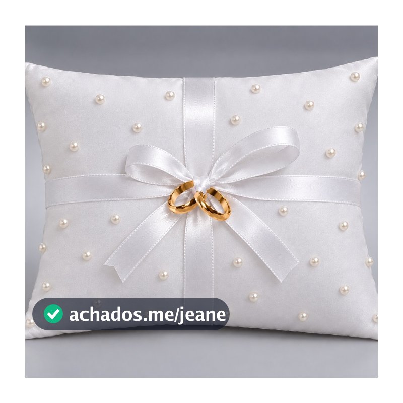 Almofada Porta Alianças Noiva Daminha Casamento
