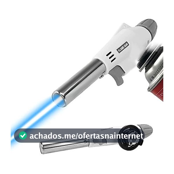 Maçarico Culinário Portátil de Cozinha Multiuso Manual com Controle de Chama Gourmet