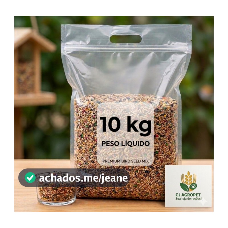 Mistura Para Canários E Pintassilgo Mix de Sementes Alpiste Misturado Com Mel 2,5 a 10 kg - Bio Aves