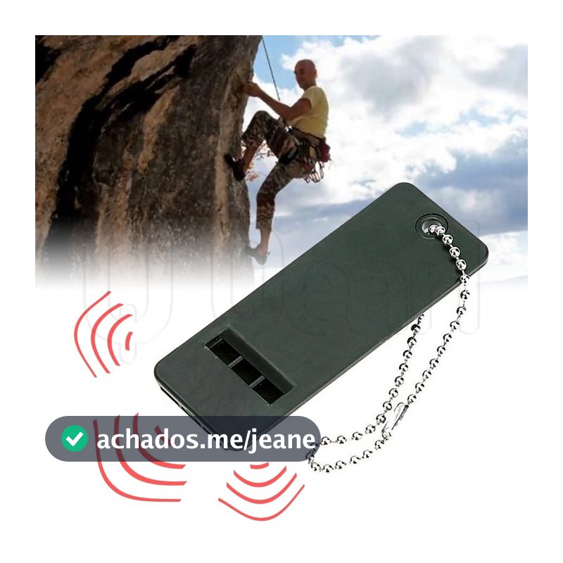 Apito De 3 Freqüências Alta Decibel De Sobrevivência Chaveiro Portátil Para Camping Ao Ar Livre Caminhadas