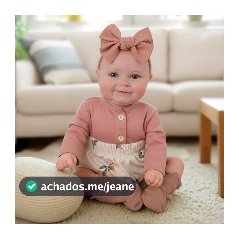 Bebê Boneca Reborn Realista Fofinha Corpinho Siliconado Pode Dar Banho