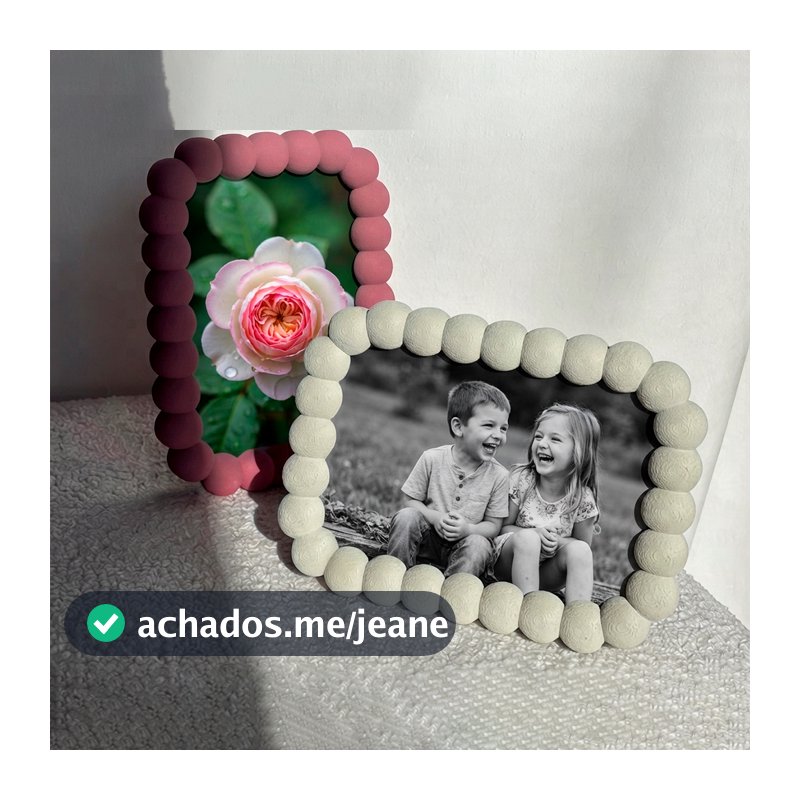 Porta Retrato Bubble-Moldura Bolha 4x6" 10x15cm De Mesa Para Parede Decorativo para Fotos Família