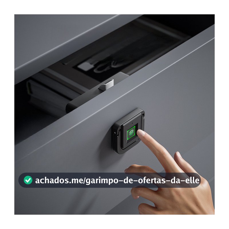 Fechadura Inteligente De Gaveta Com Impressão Digital – Eletrônica De Armário Para Casa , Escritório , Cabeceira