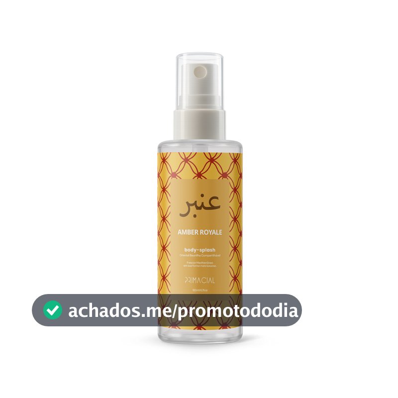 BODY SPLASH FEMININO ARABE AMBER ROYALE 100ML - PRIMACIAL PERFUME ORIENTAL