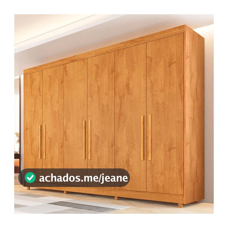 Guarda-Roupa Casal Europa Palermo com 6 Portas e 6 Gavetas