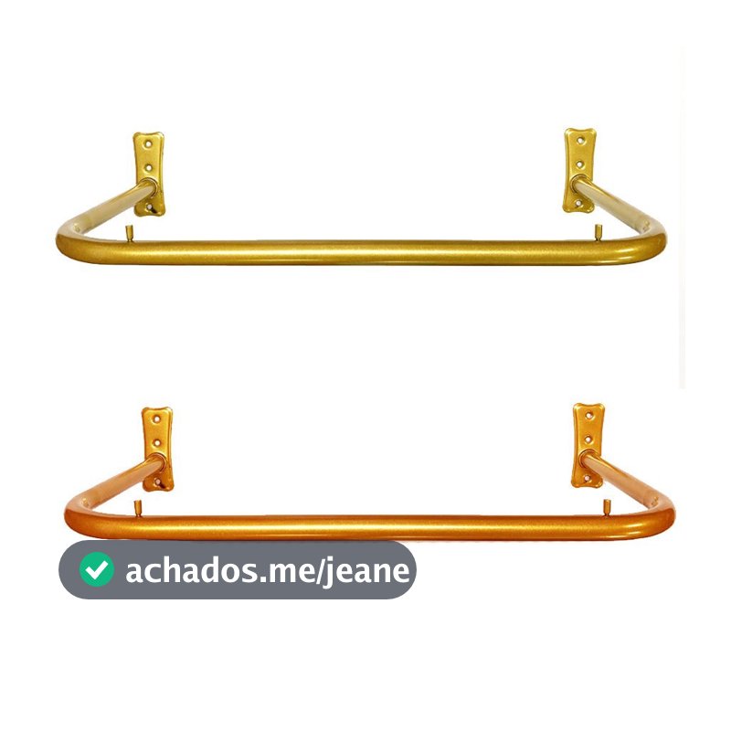 Cabideiro, arara cabideiro Luxo de parede 60cm , acompanha parafuso e bucha. Dourada ou cobre