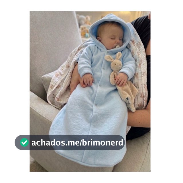 Saquinho De Dormir Para Passeio com Capuz Rosa ou Azul Bebê Soft Quentinho Bom Para Inverno Substitui Manta