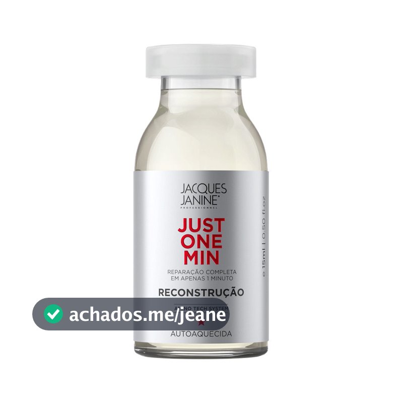 Ampola Tratamento Reconstrução Jacques Janine Just One Min 15ml