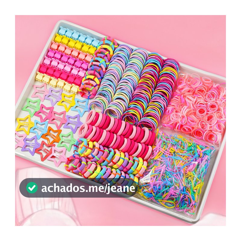 Conjunto De Gravata De Cabelo Colorida De 875/510/534/50 Peças Para Meninas | Acessórios De Arco De Unicórnio E Estrela
