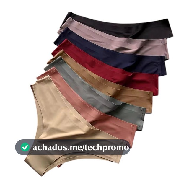 Kit Calcinhas Confortável Sem Costura Leve Poliamida