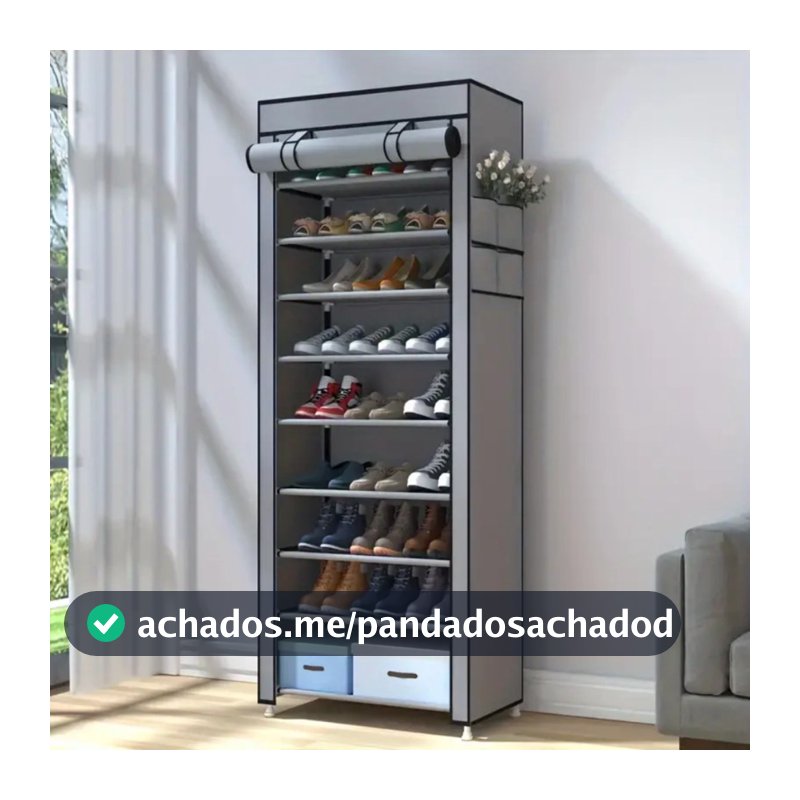 Sapateira com 9 Prateleiras 9 andares para Organizar Sapatos Calçados Chinelo Roupa Objetos 24 Pares a