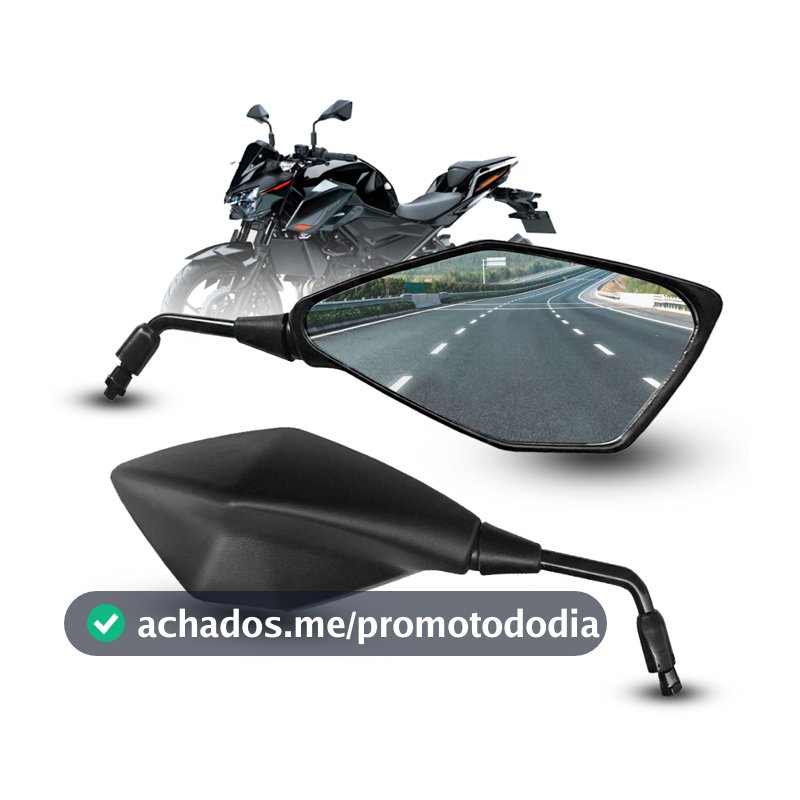 Retrovisor Esportivo Z400 Rosca M10 Fixo Titan Fan CB300 Twister XRE 190 300 Kawasaki Suzuki Dafra Par Moto